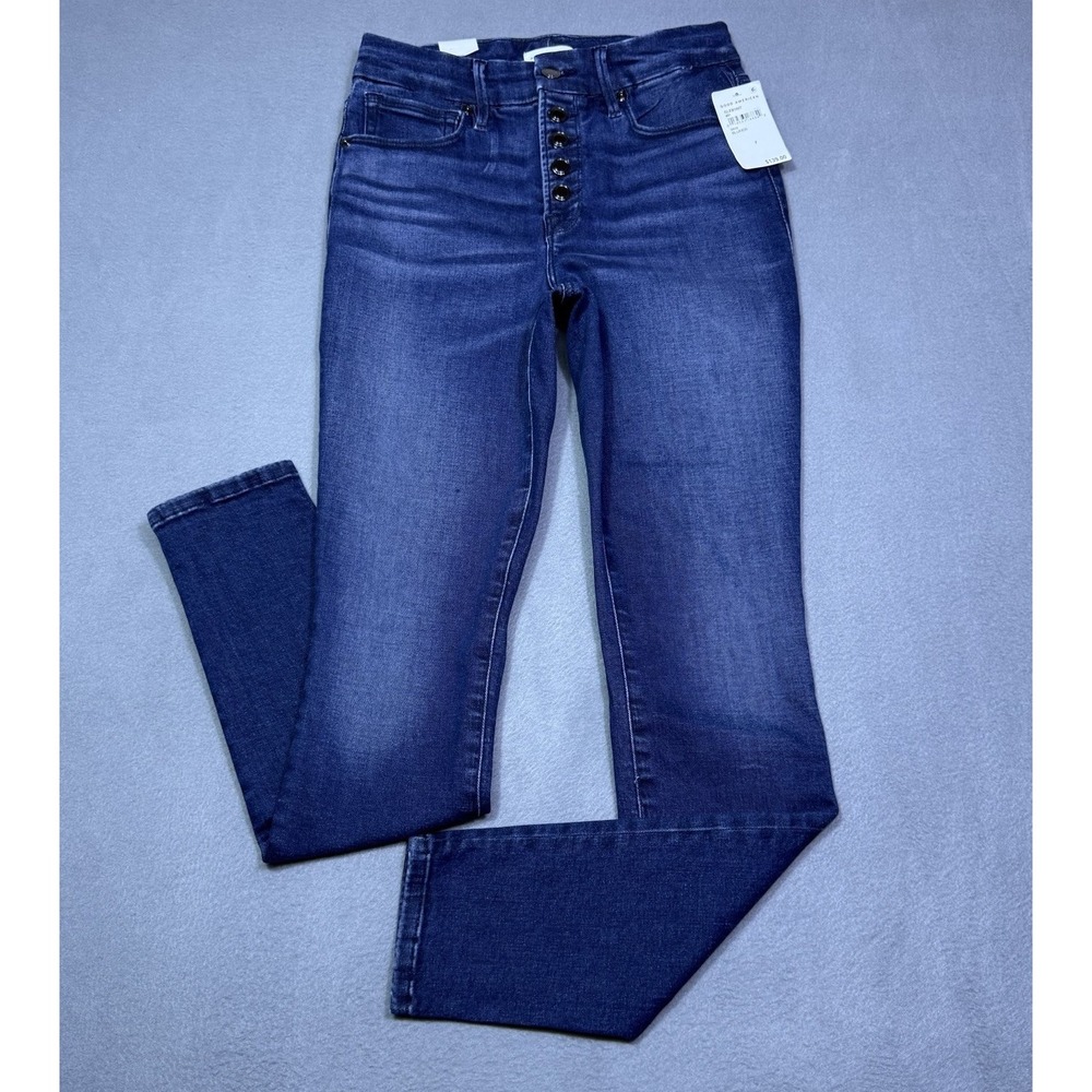Good American Jeans Womens 2/26 (26x29) Skinny Ankle Stretch USA NEW 139$